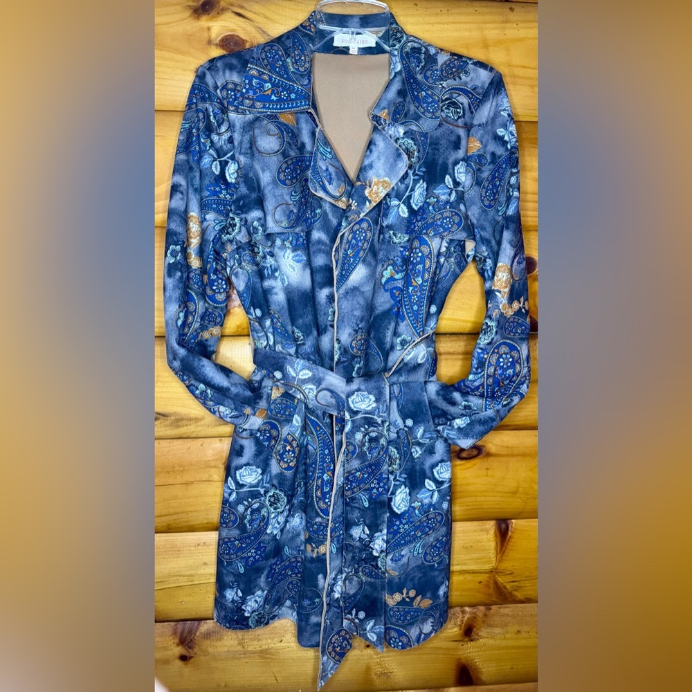 Anthropology Solitaire Wrinkle Free 3/4 Trench NWOT